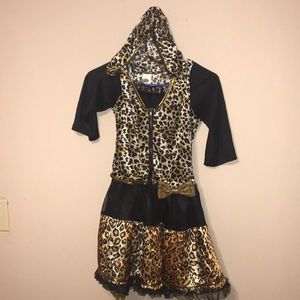 Cheetah costume with hoodie ears